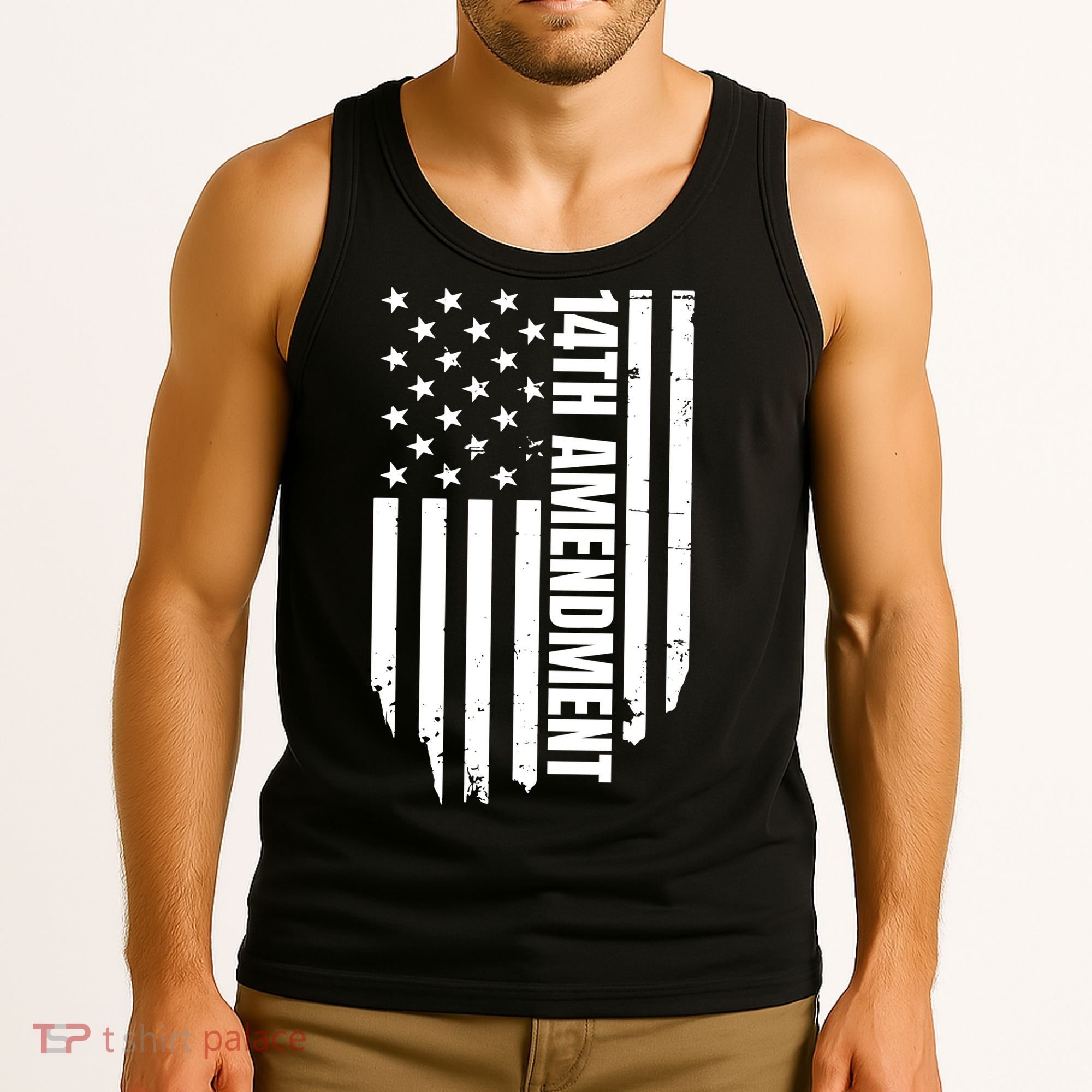 14th Amendment Flag Political America Usa Rights Tank Top