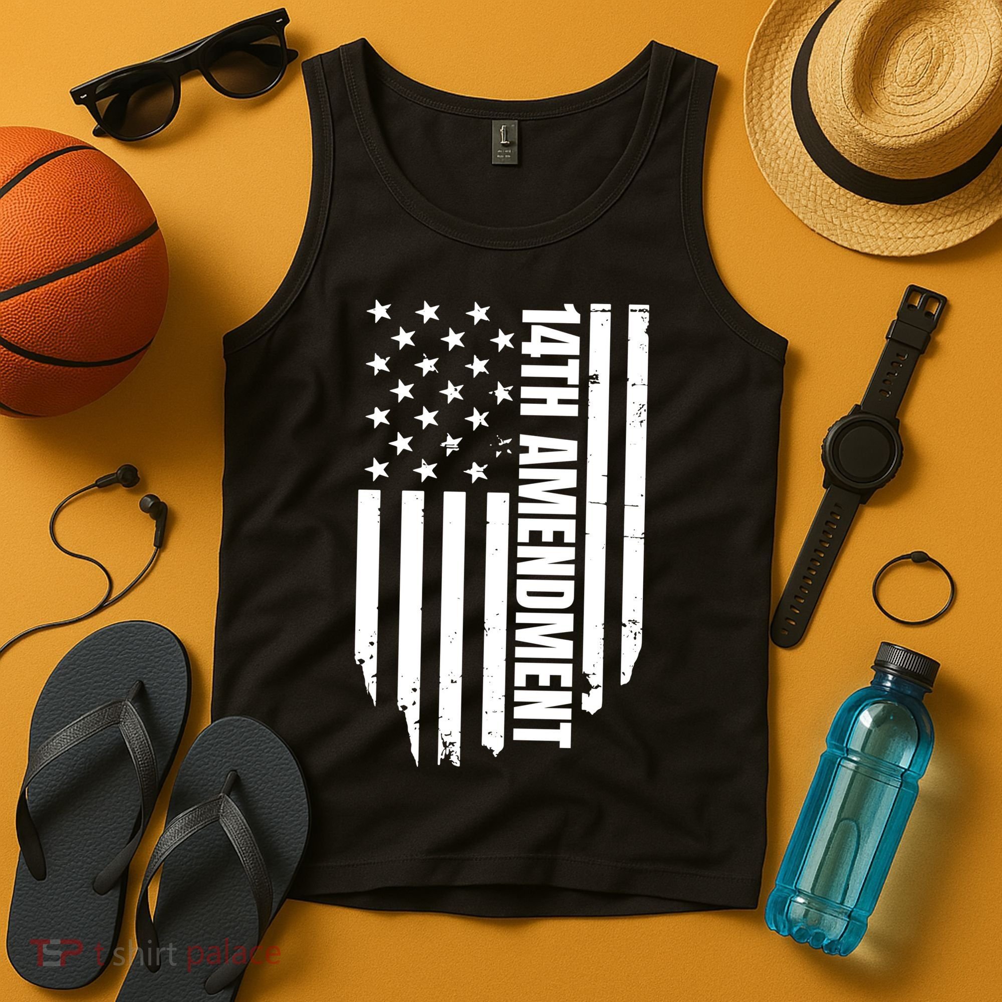 14th Amendment Flag Political America Usa Rights Tank Top