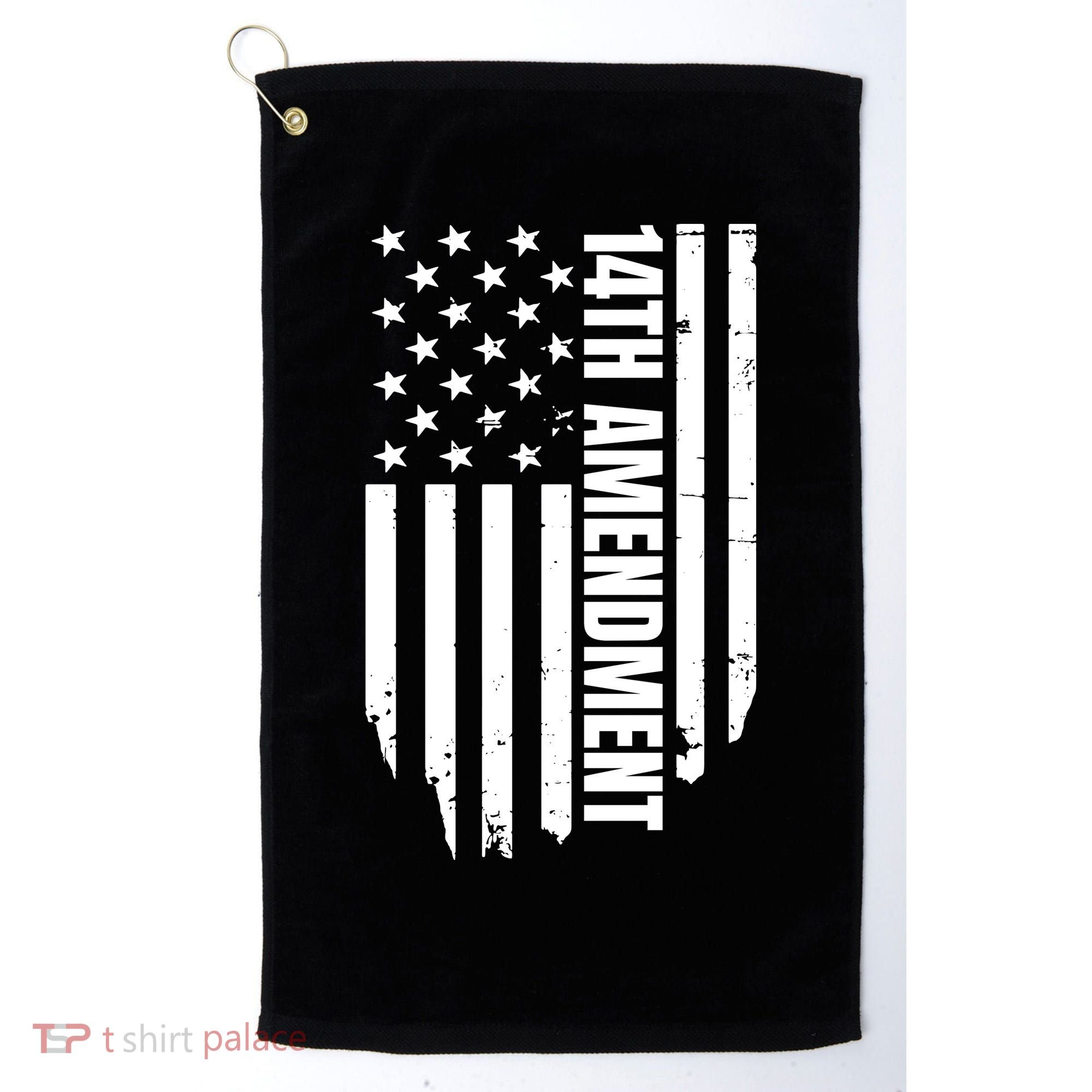14th Amendment Flag Political America Usa Rights Golf Towel