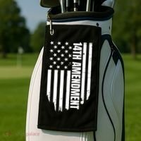 14th Amendment Flag Political America Usa Rights Golf Towel thumb 2