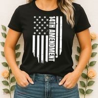 14th Amendment Flag Political America Usa Rights Women's T-Shirt thumb 2