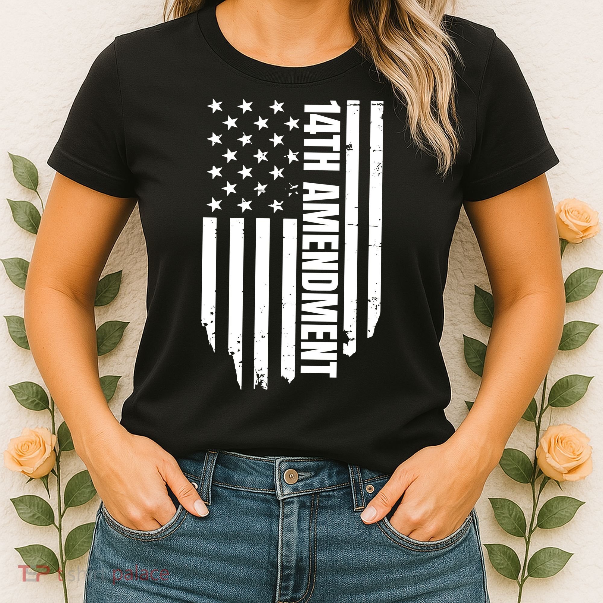 14th Amendment Flag Political America Usa Rights Women's T-Shirt
