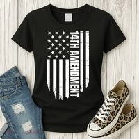 14th Amendment Flag Political America Usa Rights Women's T-Shirt thumb 3