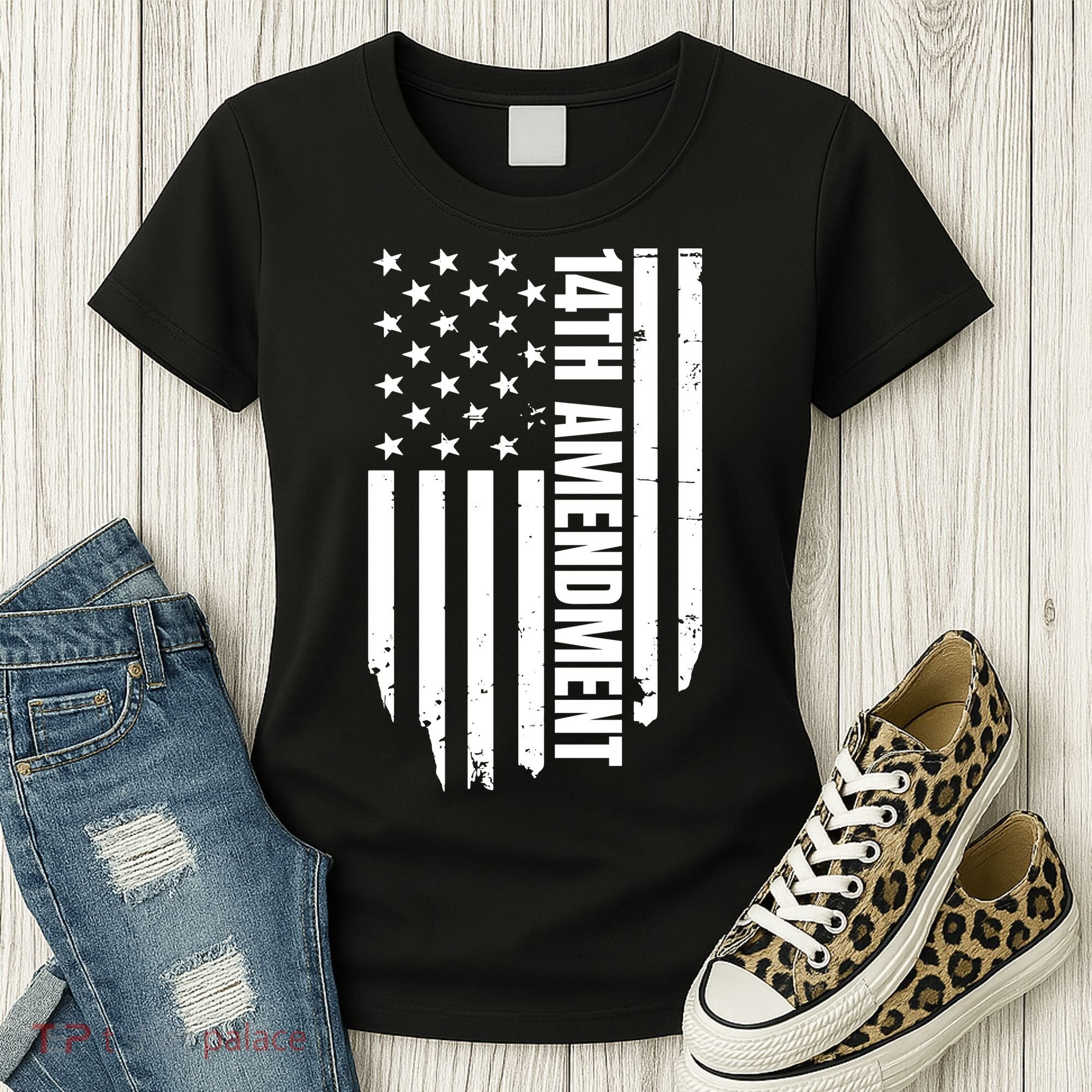 14th Amendment Flag Political America Usa Rights Women's T-Shirt