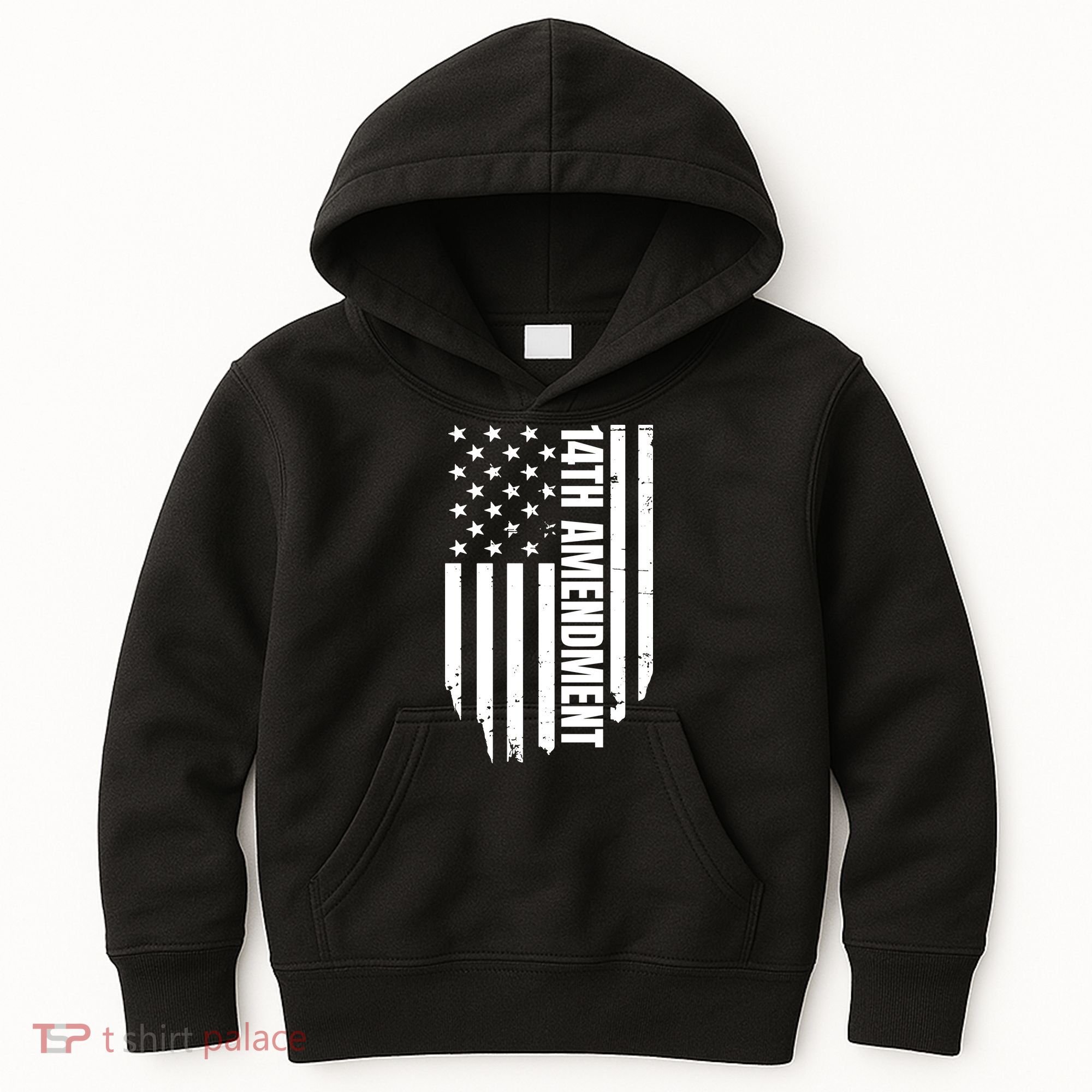 14th Amendment Flag Political America Usa Rights Kids Hoodie