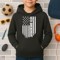 14th Amendment Flag Political America Usa Rights Kids Hoodie thumb 2