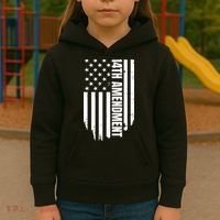 14th Amendment Flag Political America Usa Rights Kids Hoodie thumb 3