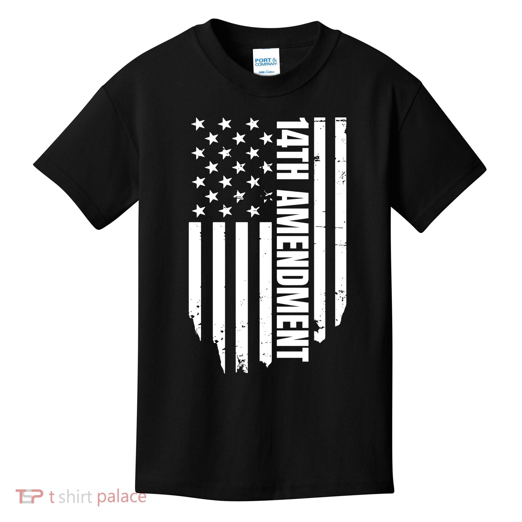 14th Amendment Flag Political America Usa Rights Kids T-Shirt