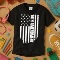 14th Amendment Flag Political America Usa Rights Kids T-Shirt thumb 3
