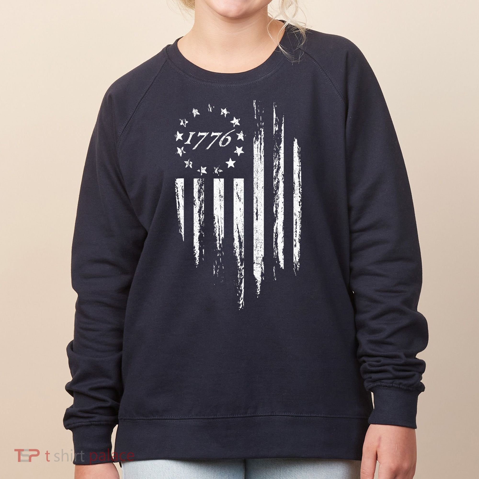 1776 American Flag Betsy Ross 13 Stars Women's Sweatshirt