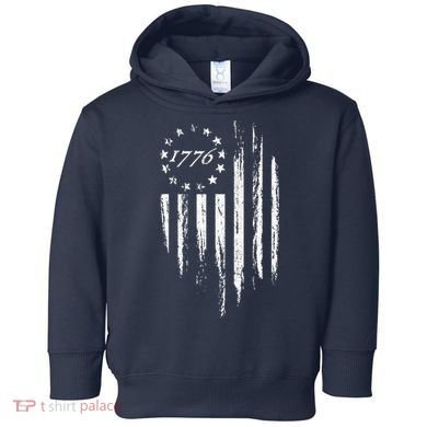 1776 American Flag Betsy Ross 13 Stars Toddler Hoodie