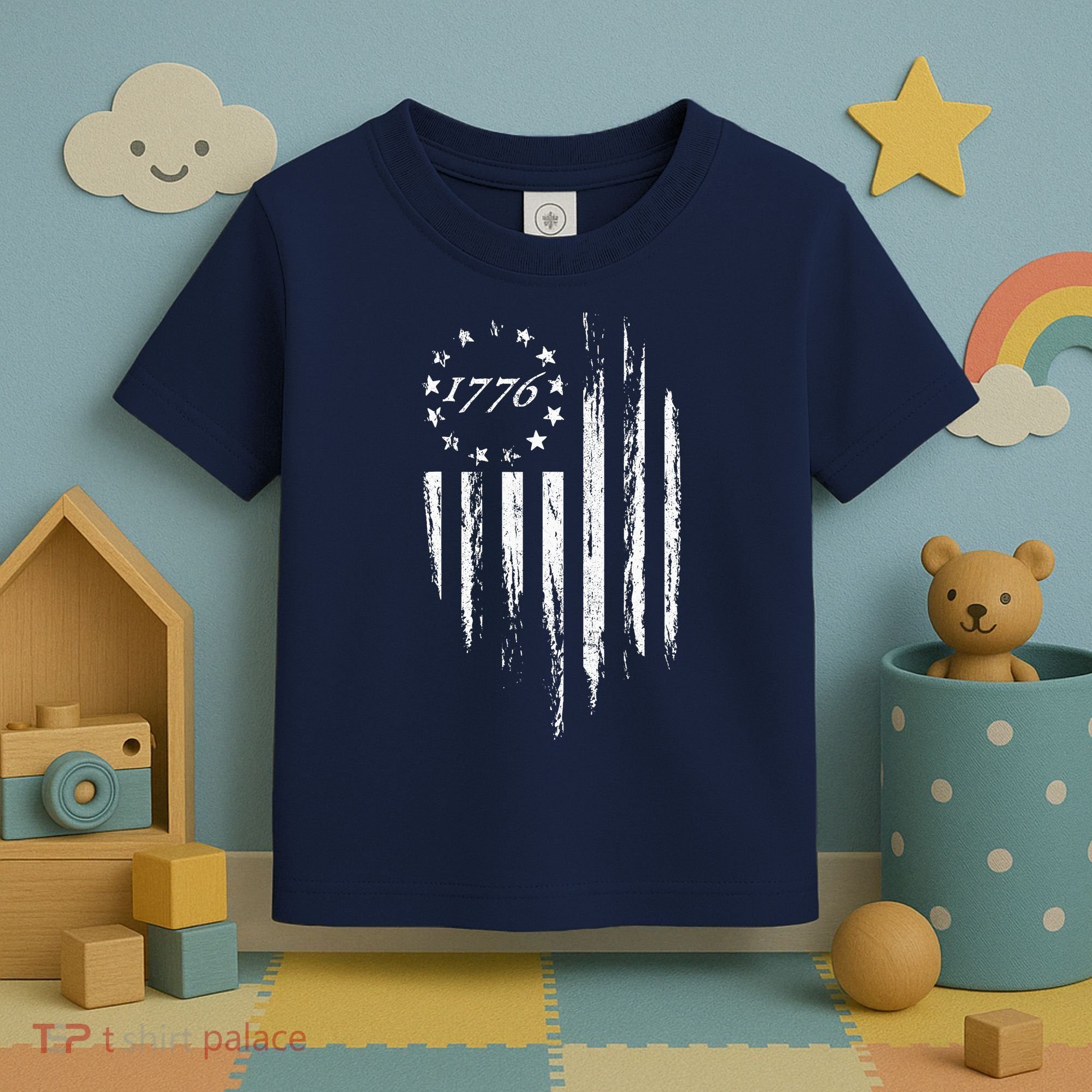 1776 American Flag Betsy Ross 13 Stars Toddler T-Shirt