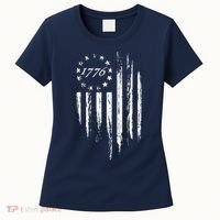 1776 American Flag Betsy Ross 13 Stars Women's T-Shirt thumb 0