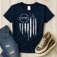 1776 American Flag Betsy Ross 13 Stars Women's T-Shirt thumb 3