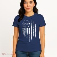 1776 American Flag Betsy Ross 13 Stars Women's T-Shirt thumb 4