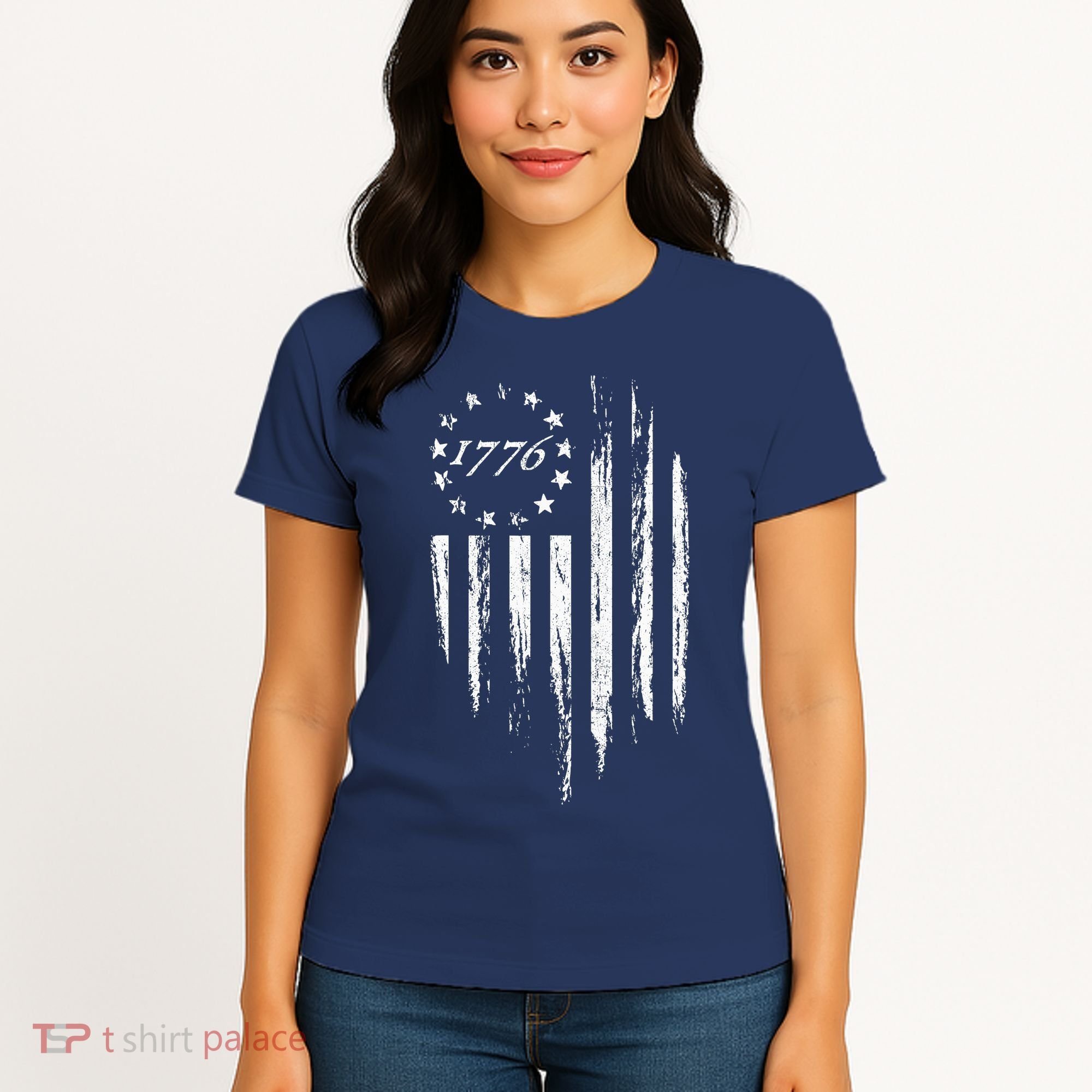 1776 American Flag Betsy Ross 13 Stars Women's T-Shirt
