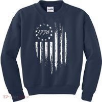 1776 American Flag Betsy Ross 13 Stars Kids Sweatshirt thumb 0