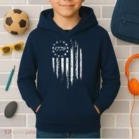 1776 American Flag Betsy Ross 13 Stars Kids Hoodie thumb 2
