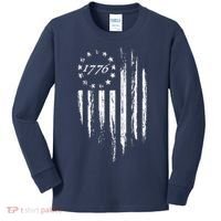 1776 American Flag Betsy Ross 13 Stars Kids Long Sleeve Shirt thumb 0