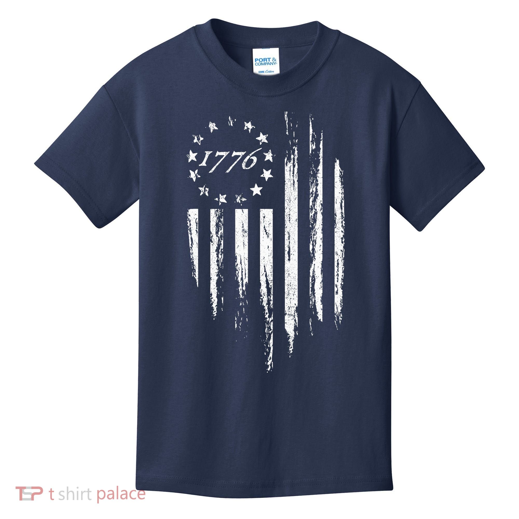 1776 American Flag Betsy Ross 13 Stars Kids T-Shirt