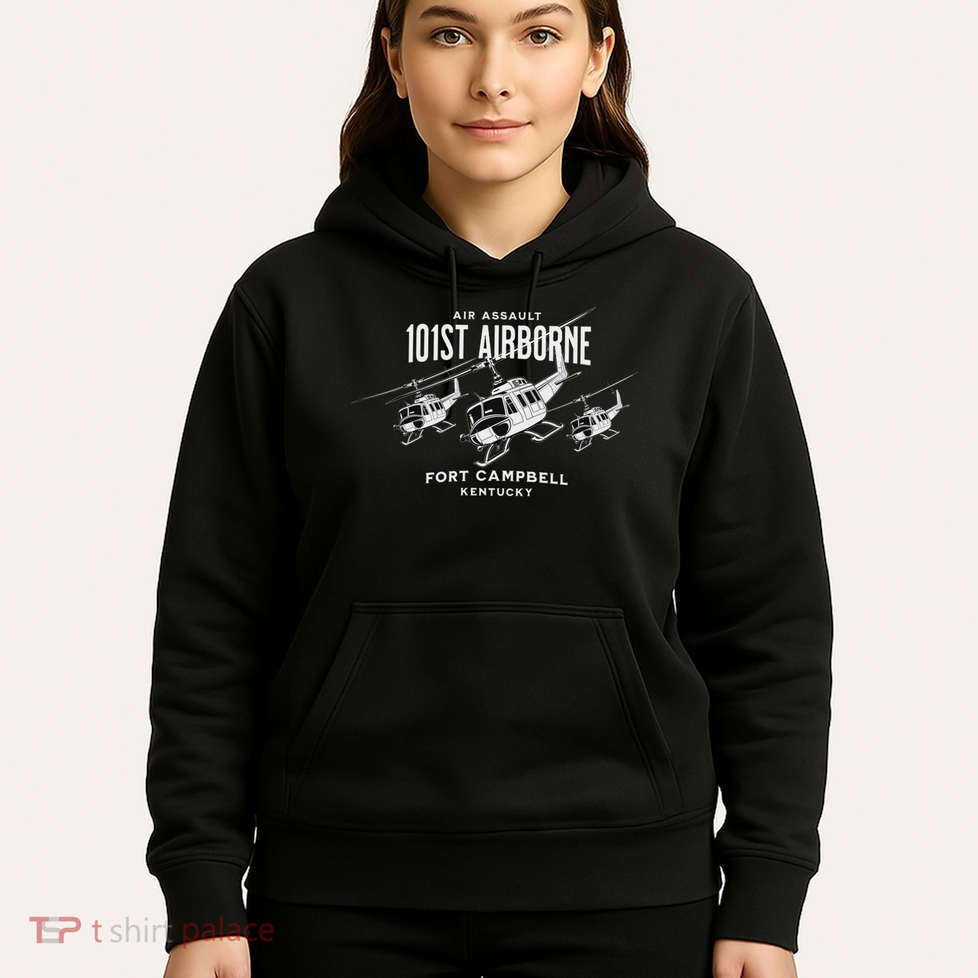 101st Airborne Fort Campbell Kentucky Air Assault Helicopter Hoodie