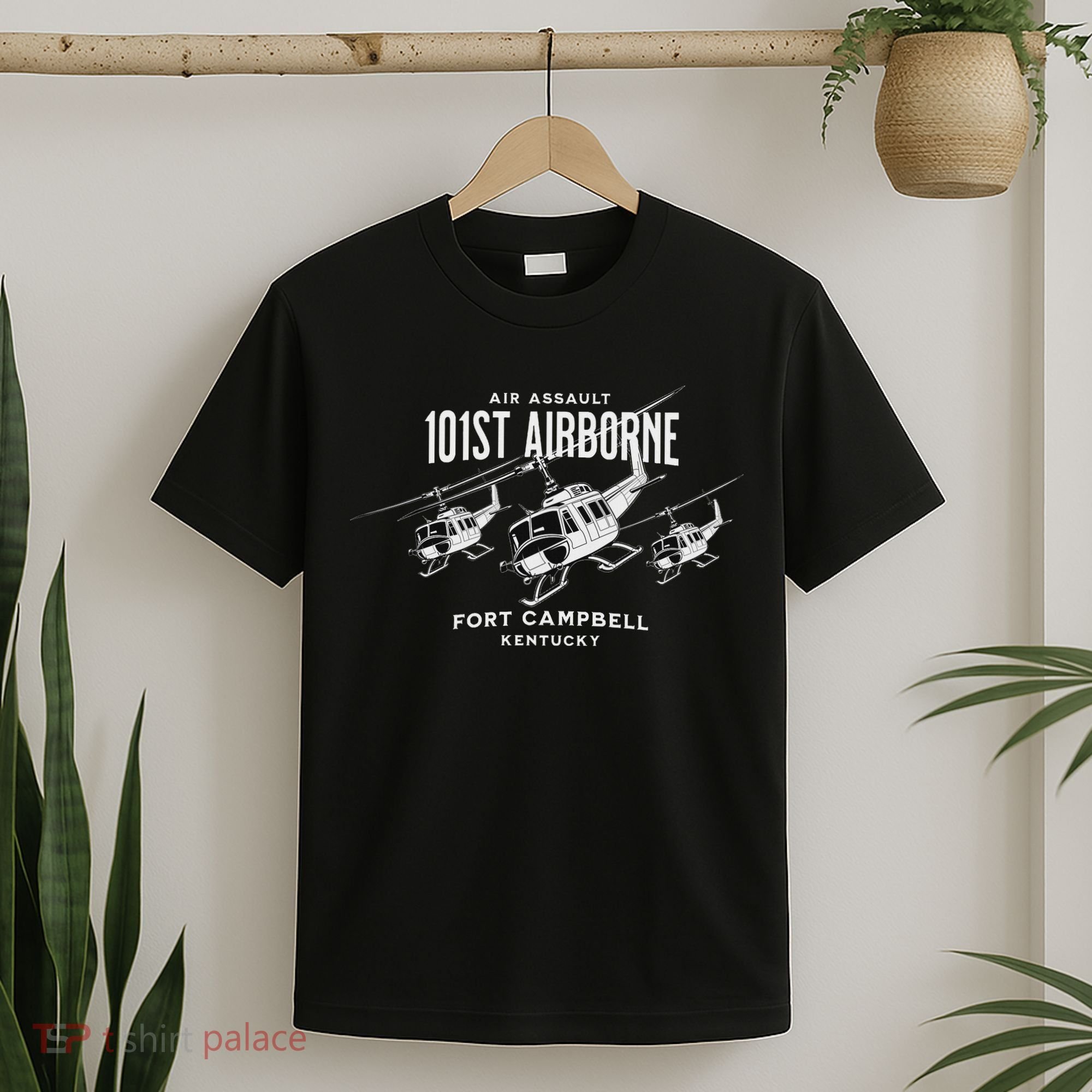 101st Airborne Fort Campbell Kentucky Air Assault Helicopter T-Shirt