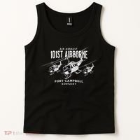 101st Airborne Fort Campbell Kentucky Air Assault Helicopter Tank Top thumb 2