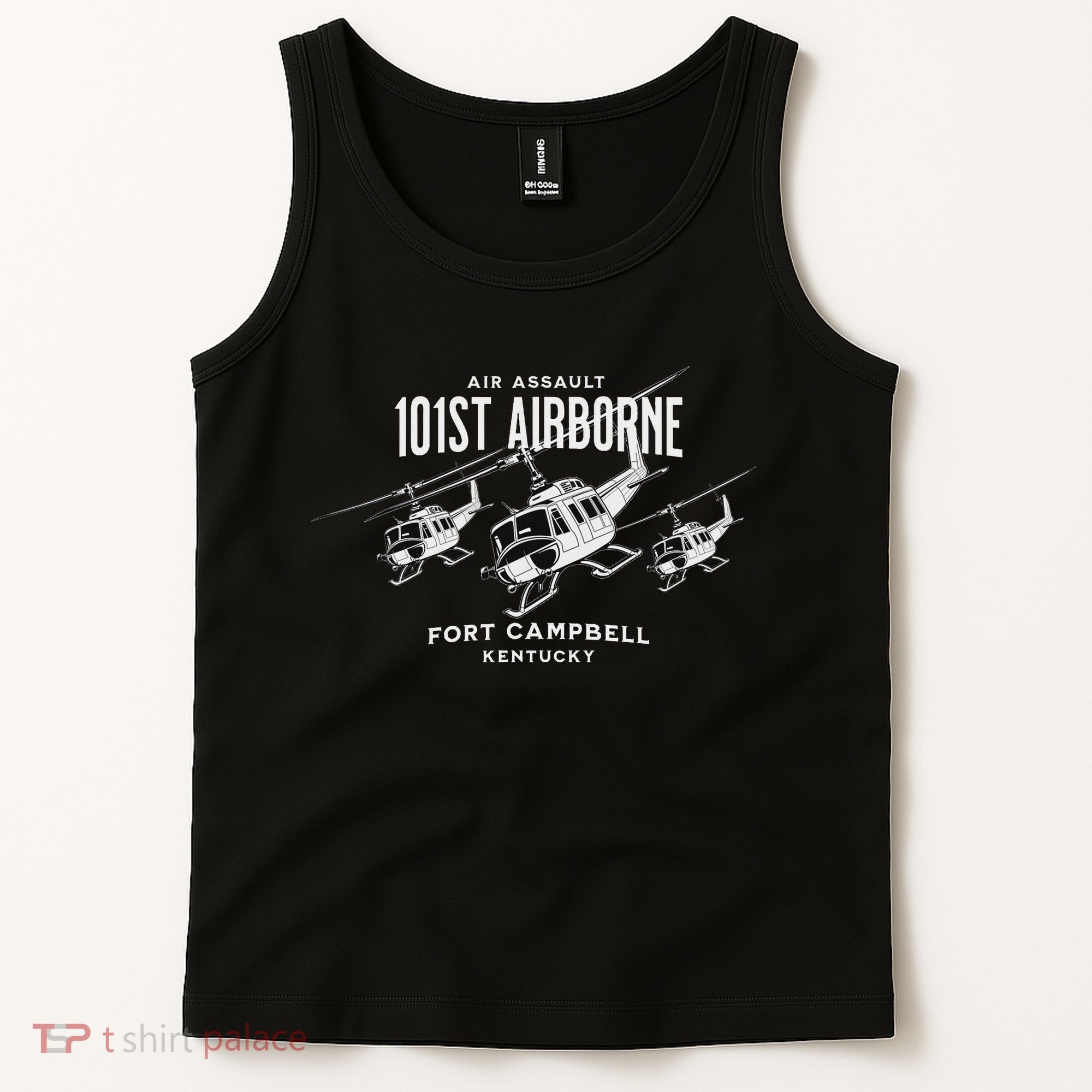 101st Airborne Fort Campbell Kentucky Air Assault Helicopter Tank Top