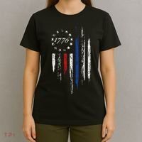 1776 American Flag Betsy Ross 13 Stars Usa Gift T-Shirt thumb 4