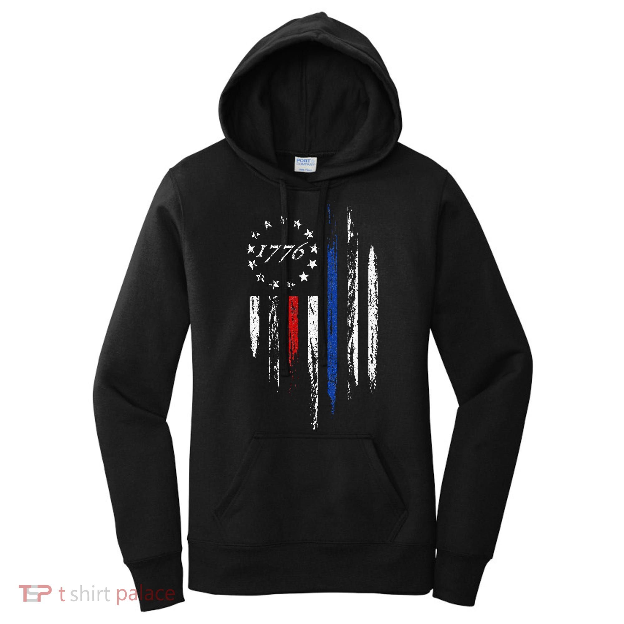 1776 American Flag Betsy Ross 13 Stars Usa Gift Women's Hoodie