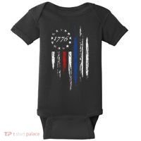 1776 American Flag Betsy Ross 13 Stars Usa Gift Baby Bodysuit thumb 0