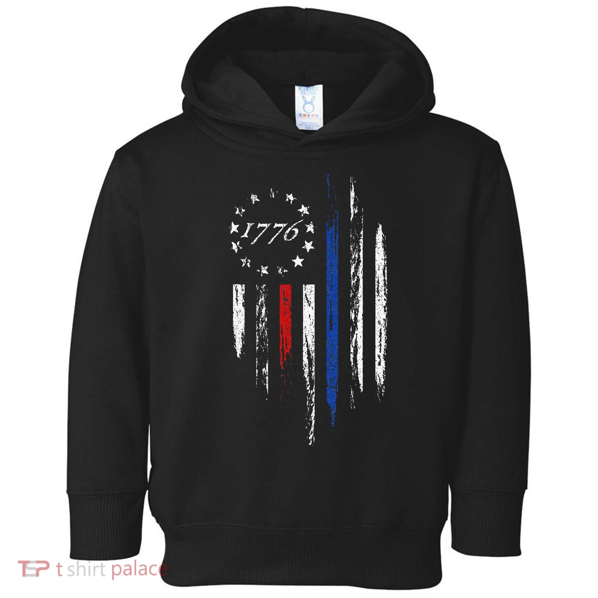 1776 American Flag Betsy Ross 13 Stars Usa Gift Toddler Hoodie