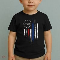 1776 American Flag Betsy Ross 13 Stars Usa Gift Toddler T-Shirt thumb 2