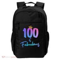 100 And Fabulous For 100th Birthday Cute Gift Backpack thumb 0