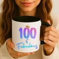 100 And Fabulous For 100th Birthday Cute Gift Coffee Mug thumb 3