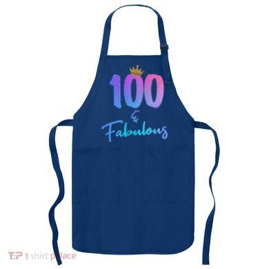 100 And Fabulous For 100th Birthday Cute Gift Apron