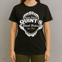 1975 Amity Island QuintS Shark Fishing T-Shirt thumb 4