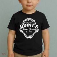 1975 Amity Island QuintS Shark Fishing Toddler T-Shirt thumb 2