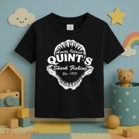 1975 Amity Island QuintS Shark Fishing Toddler T-Shirt thumb 3