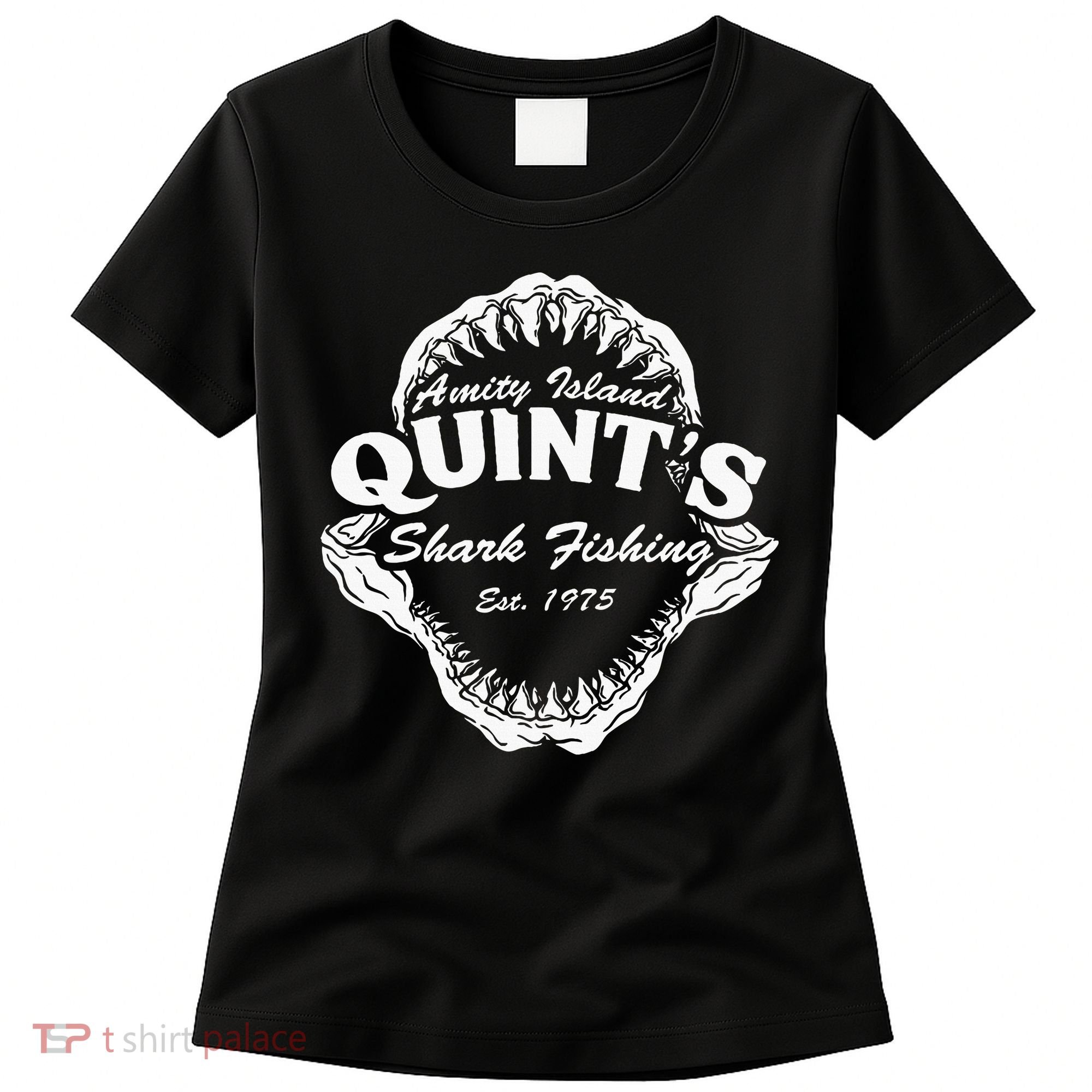 1975 Amity Island QuintS Shark Fishing Women's T-Shirt