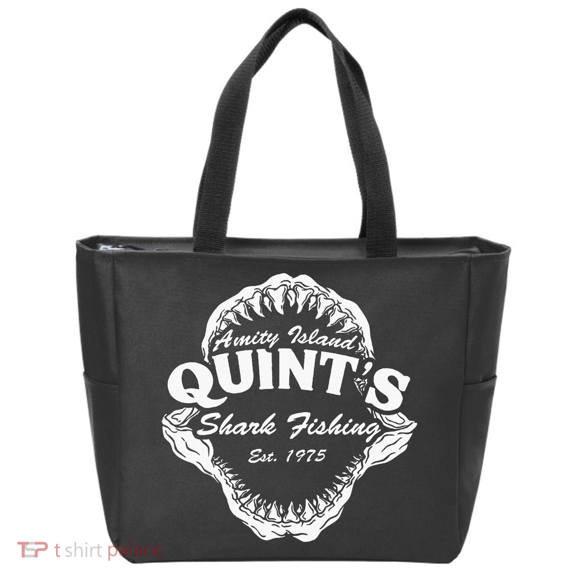 1975 Amity Island QuintS Shark Fishing Tote Bag