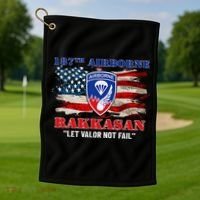 187th Airborne Infantry Regiment Rakkasans Fort Campbell Golf Towel thumb 1