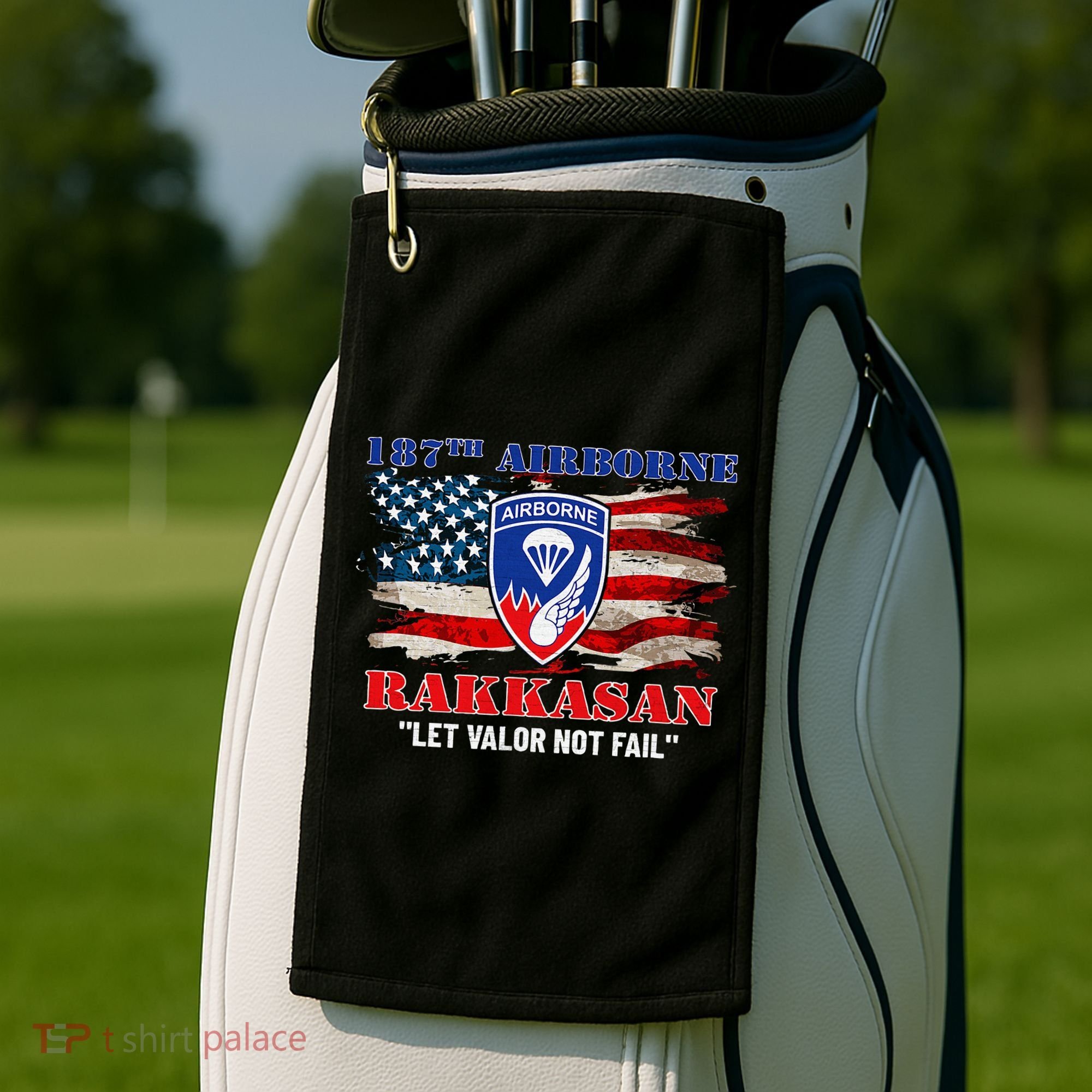 187th Airborne Infantry Regiment Rakkasans Fort Campbell Golf Towel