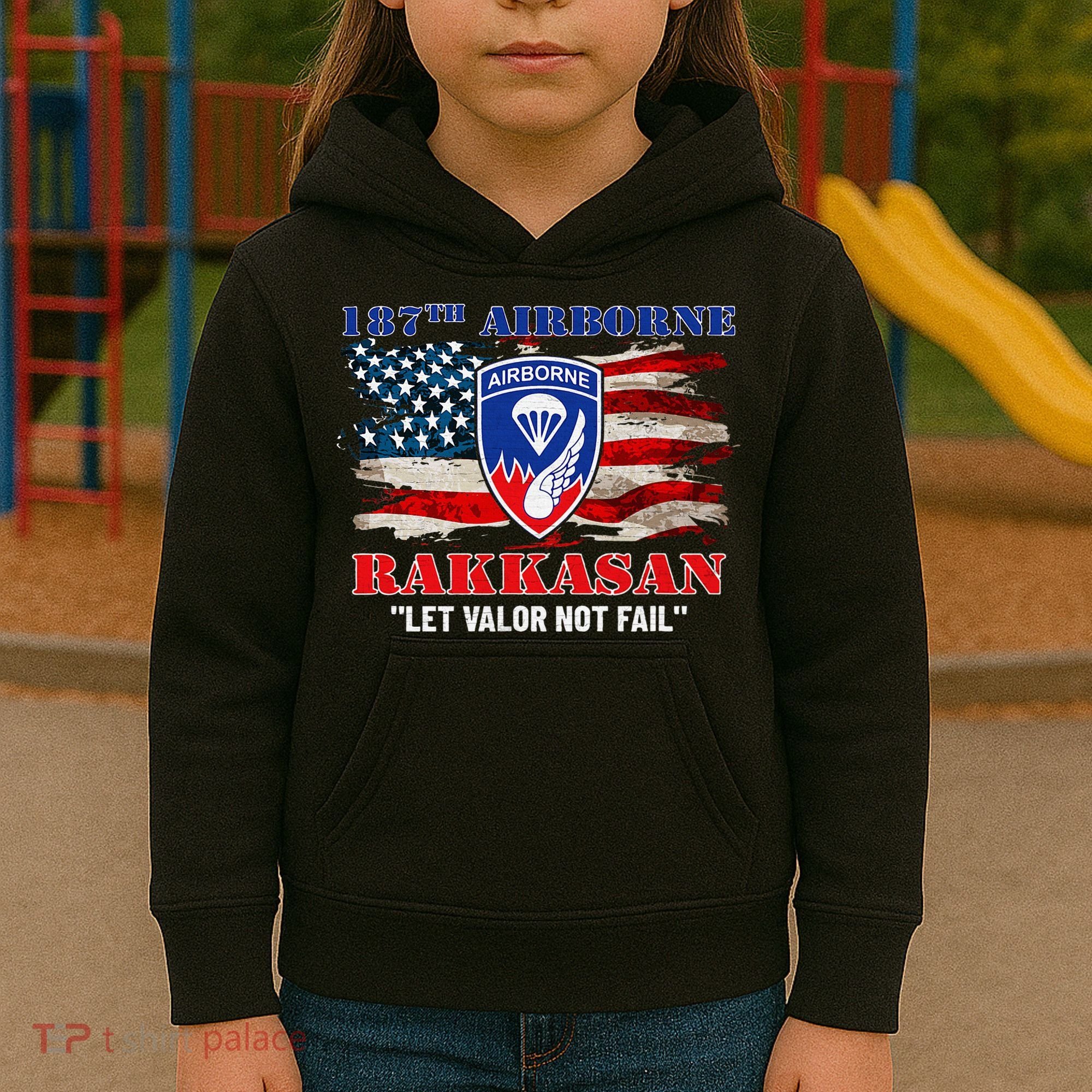 187th Airborne Infantry Regiment Rakkasans Fort Campbell Kids Hoodie