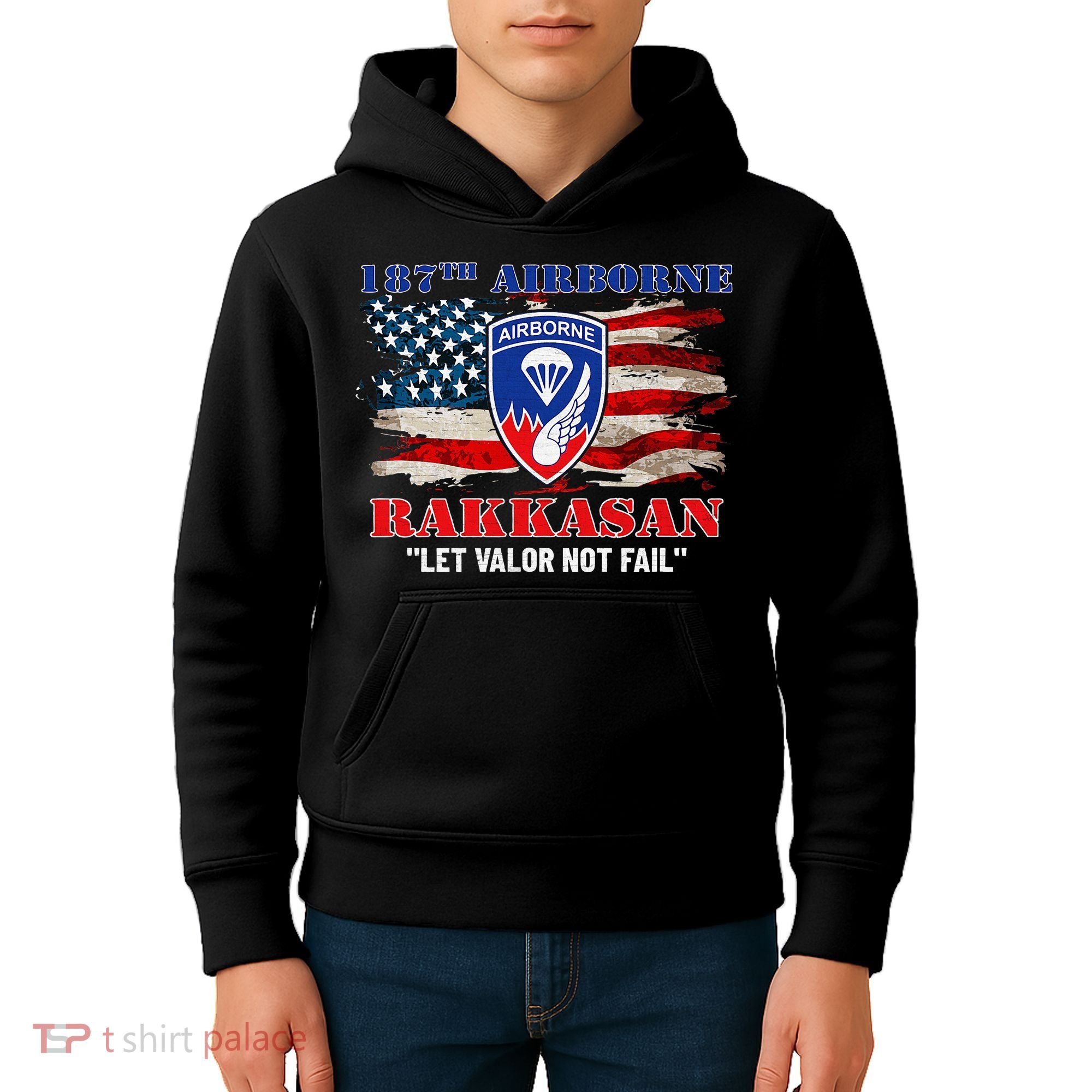 187th Airborne Infantry Regiment Rakkasans Fort Campbell Kids Hoodie