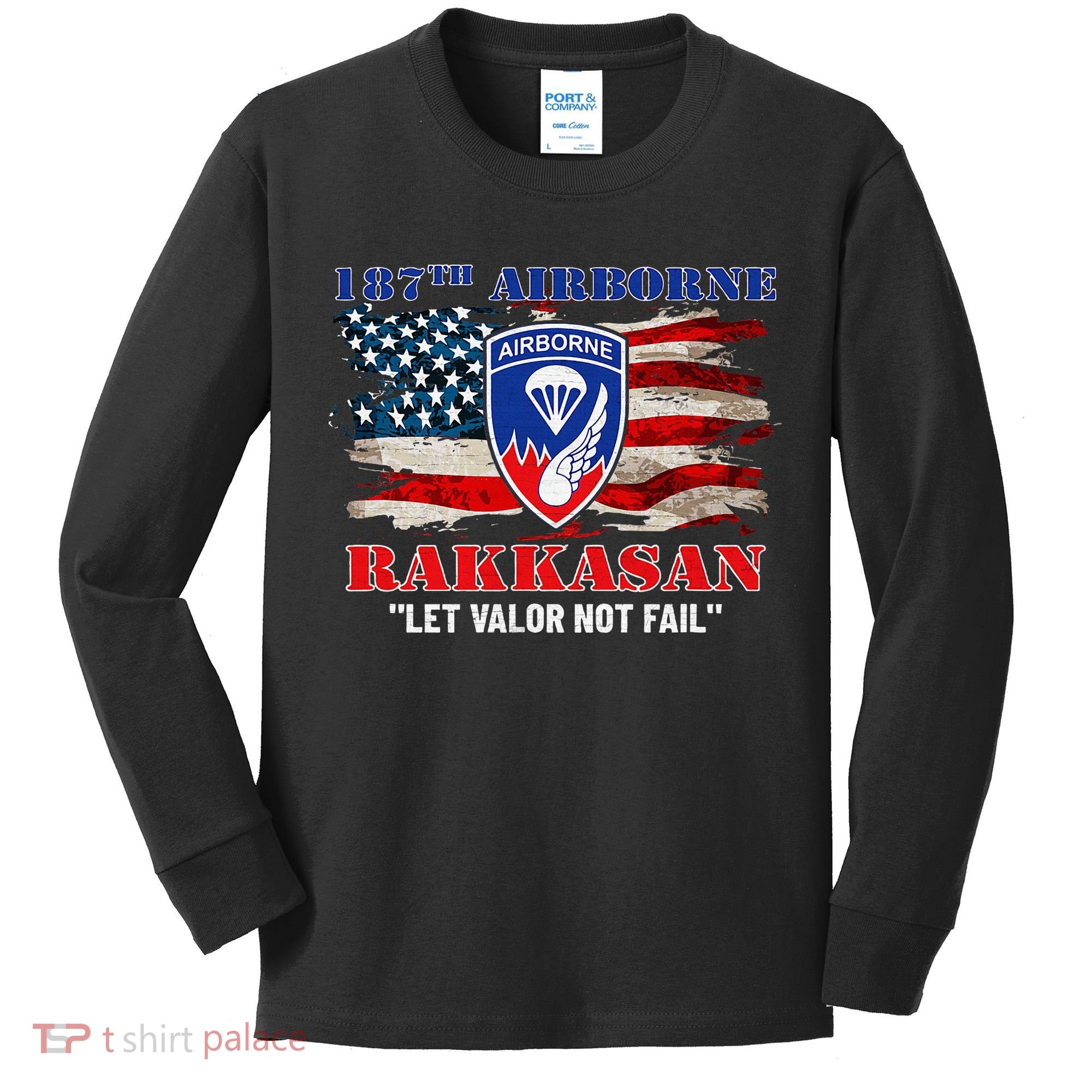 187th Airborne Infantry Regiment Rakkasans Fort Campbell Kids Long Sleeve Shirt