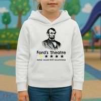 1star Abraham Lincoln Fords Theater Would Not Recommend Kids Hoodie thumb 3