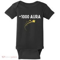 1000 Aura Plus 1000 Aura Points Meme Humor Baby Bodysuit thumb 0