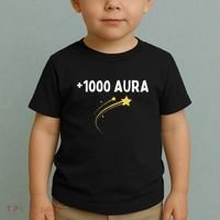 1000 Aura Plus 1000 Aura Points Meme Humor Toddler T-Shirt thumb 2