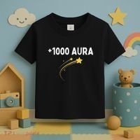 1000 Aura Plus 1000 Aura Points Meme Humor Toddler T-Shirt thumb 3